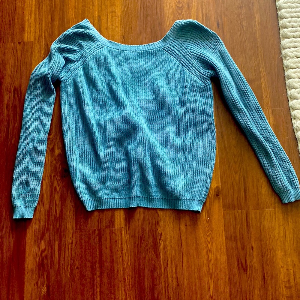 Lulus low back blue sweater
